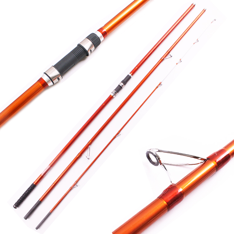 SFR005 3 section carbon surf fishing rod 