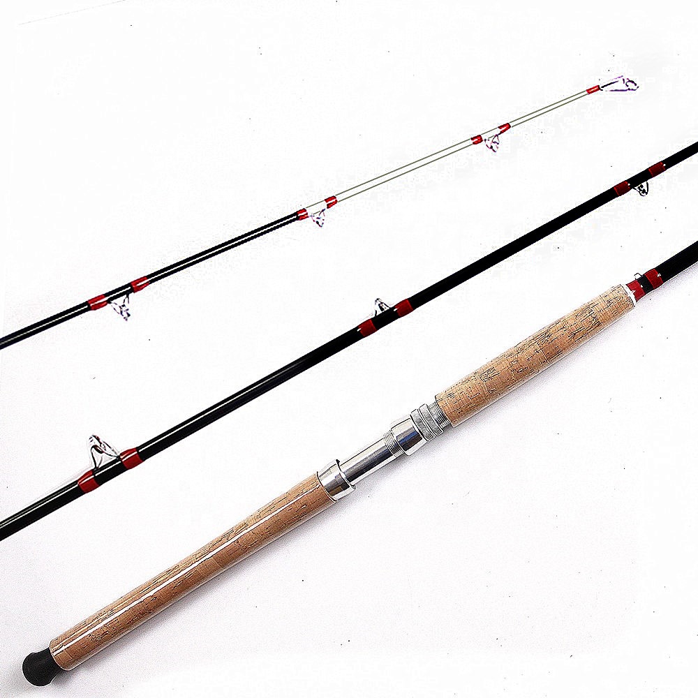 CFR002  fibre glass epoxy blank spiralled line catfish fishing rod