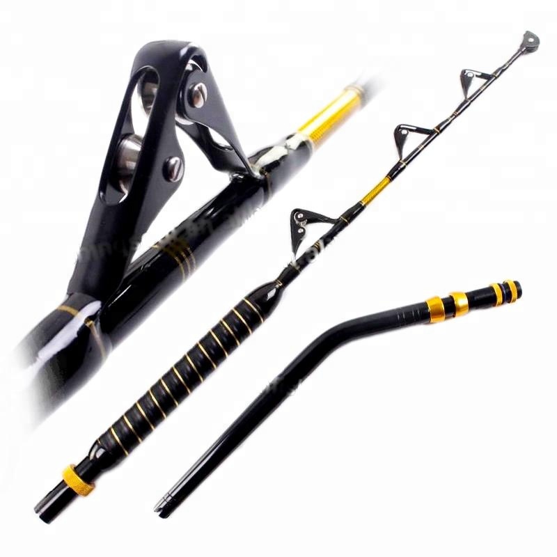 GMR024 HATSUGA bent butt game trolling rod with Pacific Bay guides