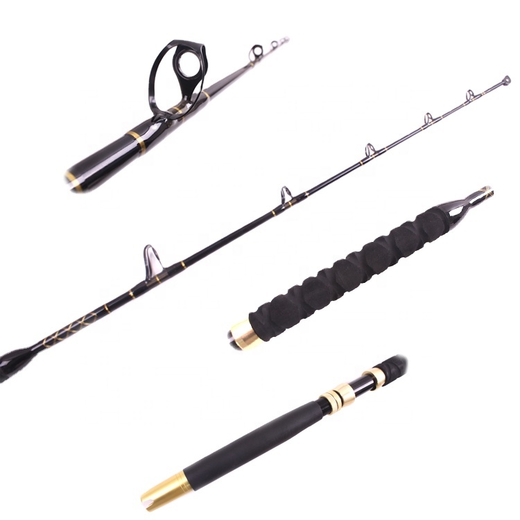 GMR127 Game fishing rod with crossed EVA grip and aluminum butt rod trolling pole