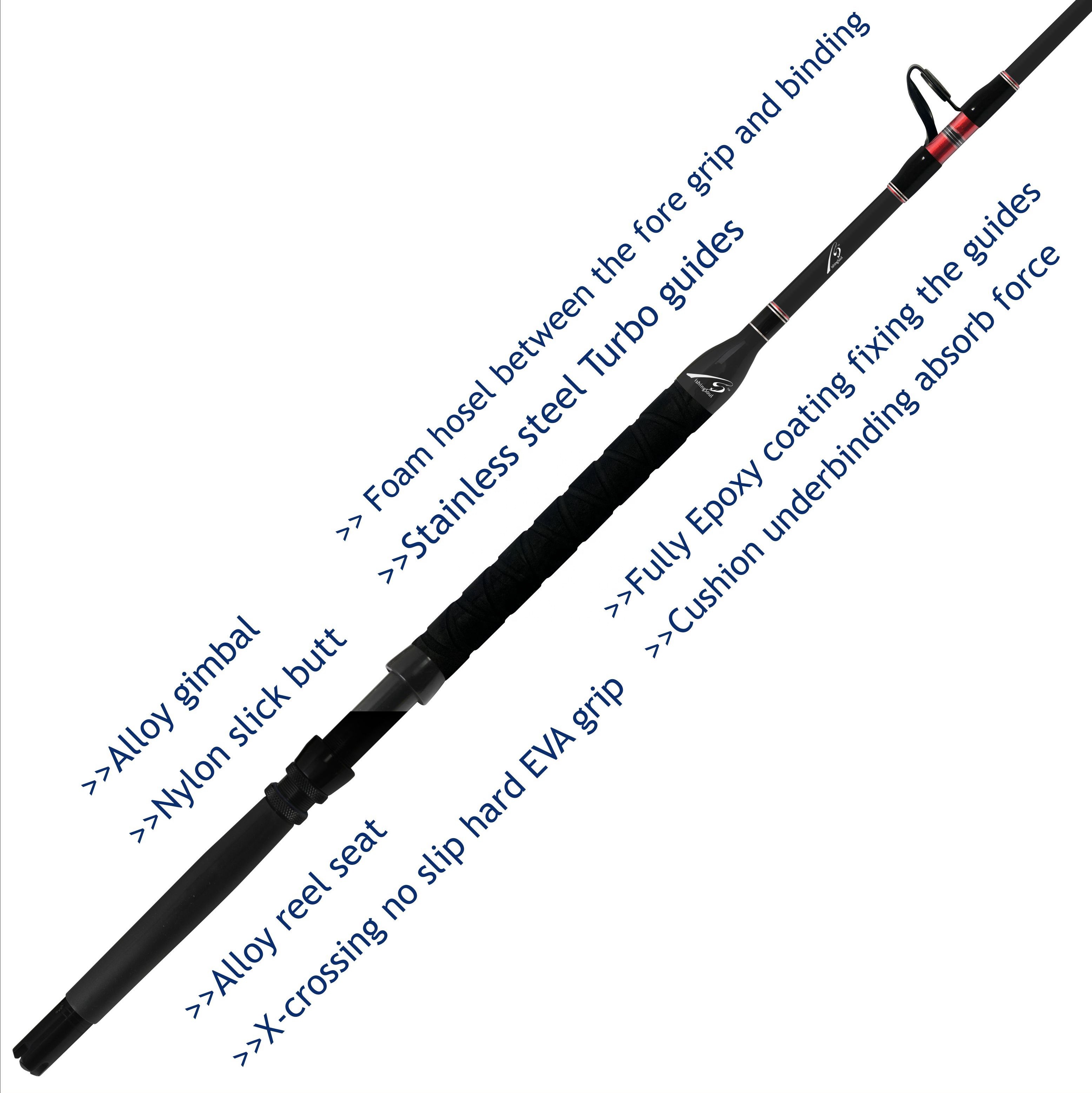 GM317 gimbal game Boat trolling fishing pole rod